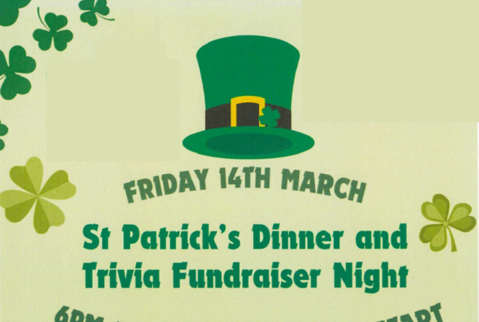 St Patrick's Dinner and Trivia Fundraiser Night