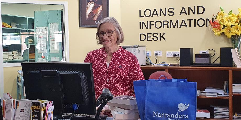 Jenny Grigg at Narrandera Shire Library