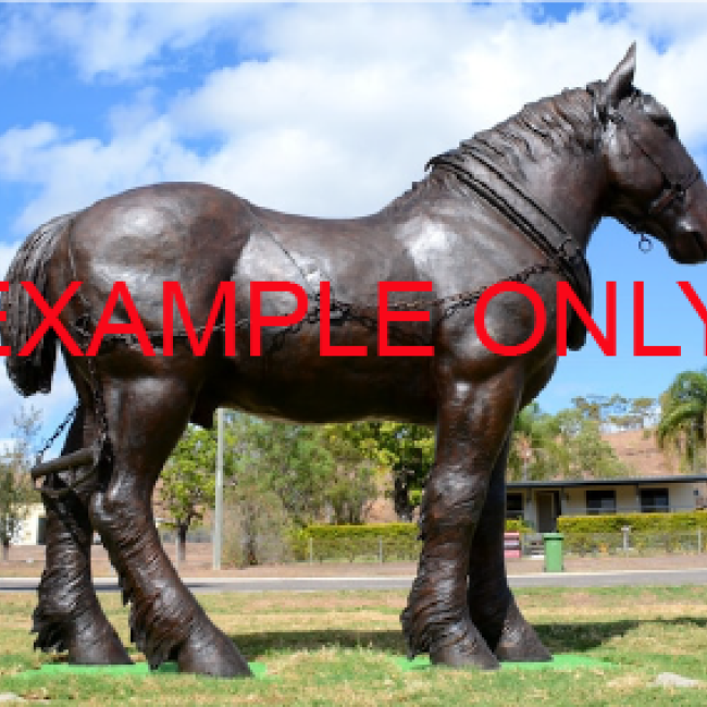 DA - Bronze Statue – Clydesdale